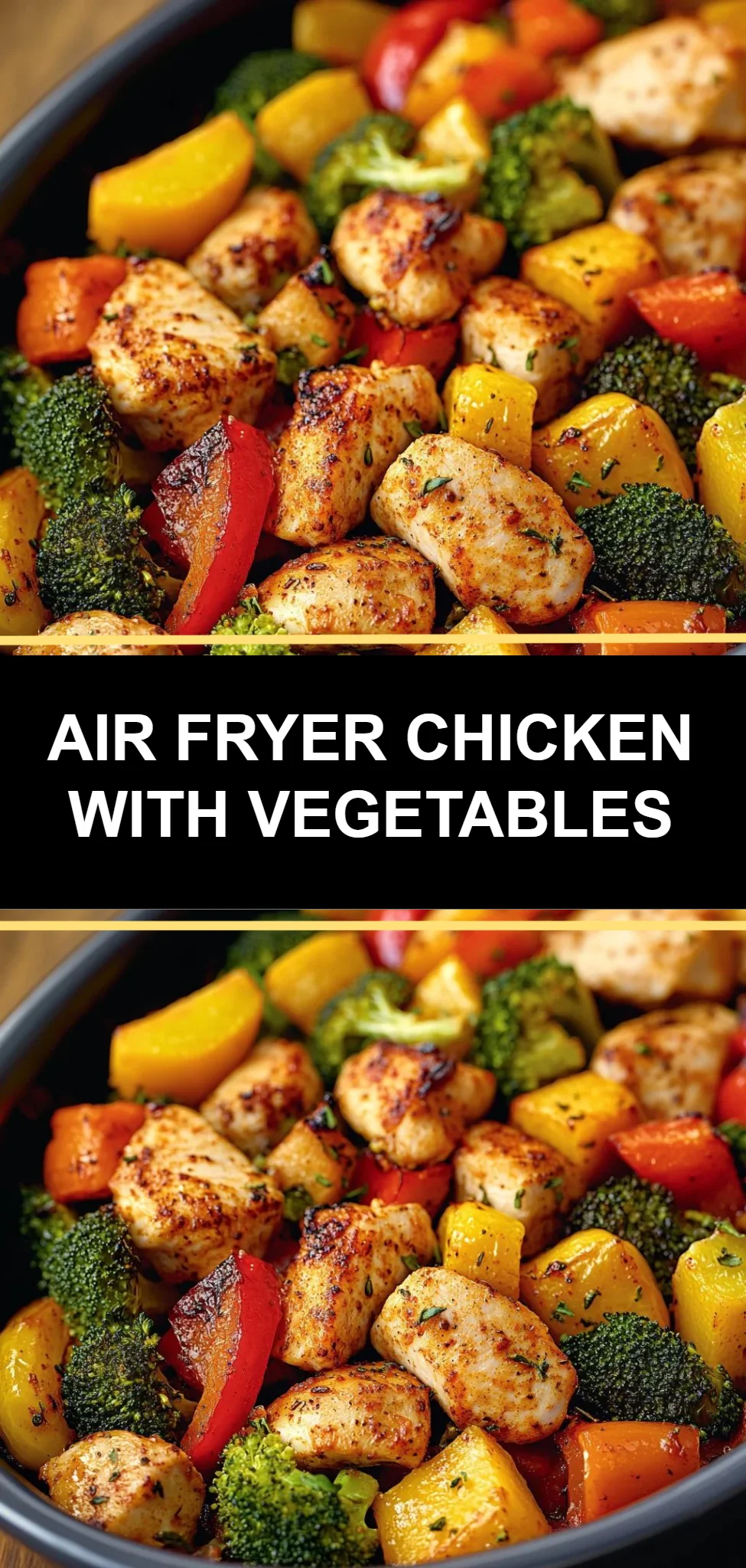 Air Fryer Chicken with Vegetables