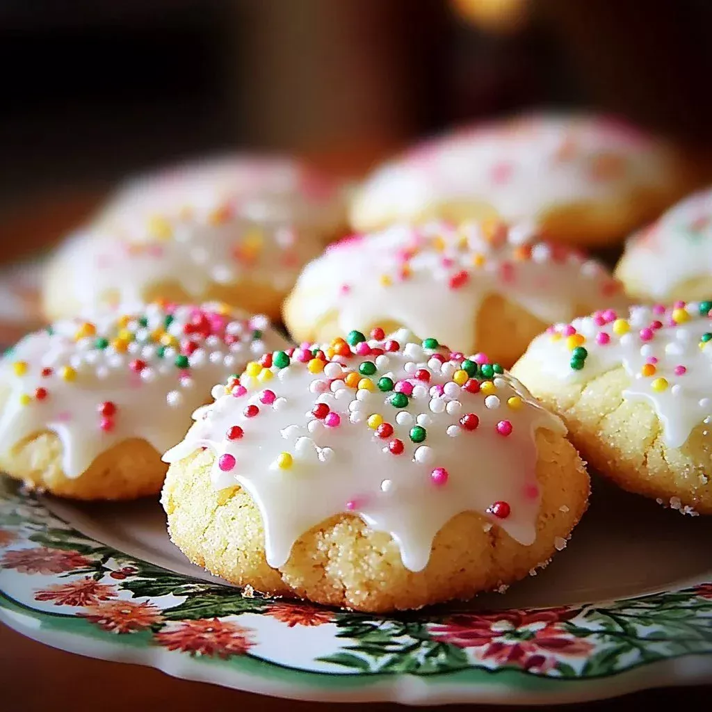 Delicious anise cookies from Italy with a fragrant flavor
