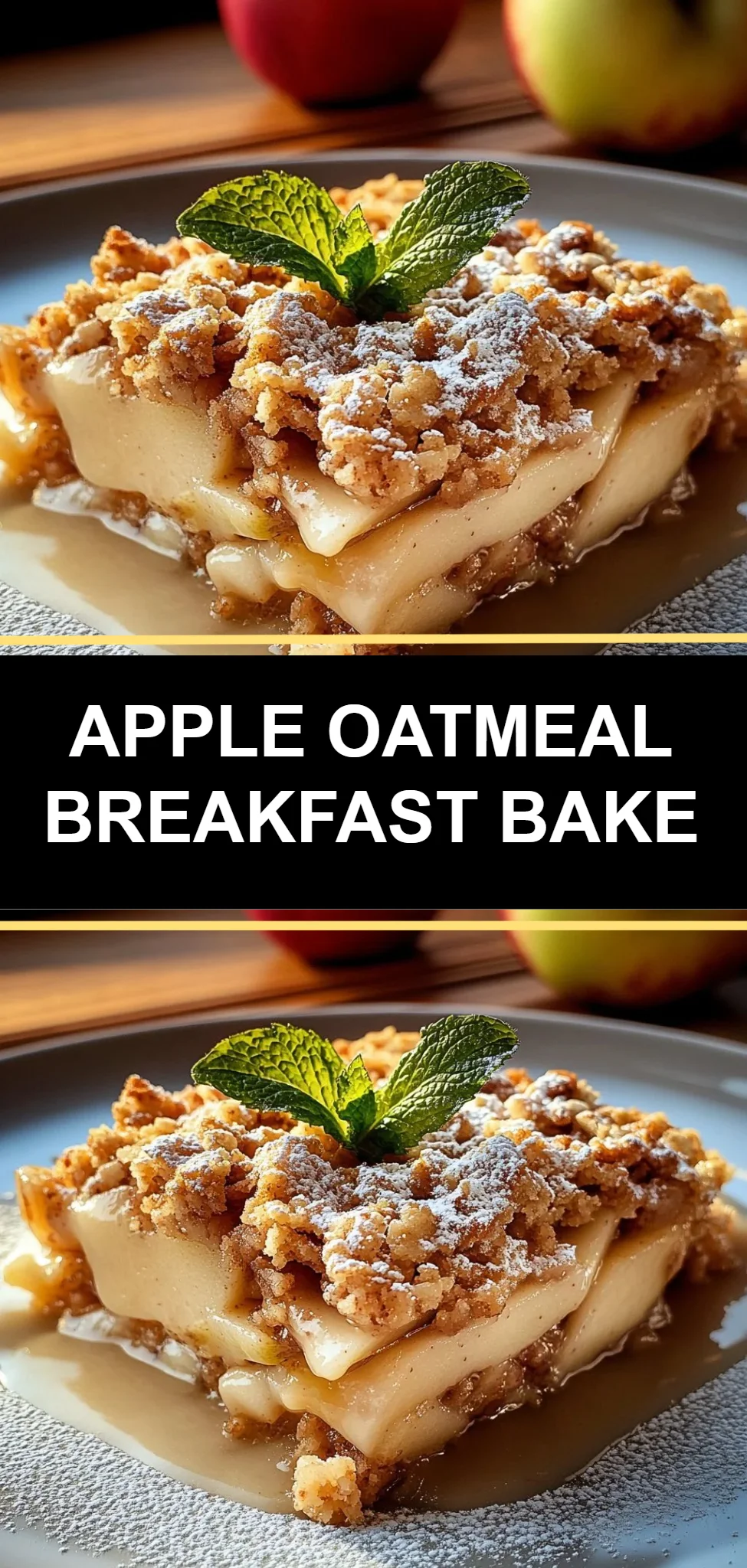 Apple Oatmeal Breakfast Bake