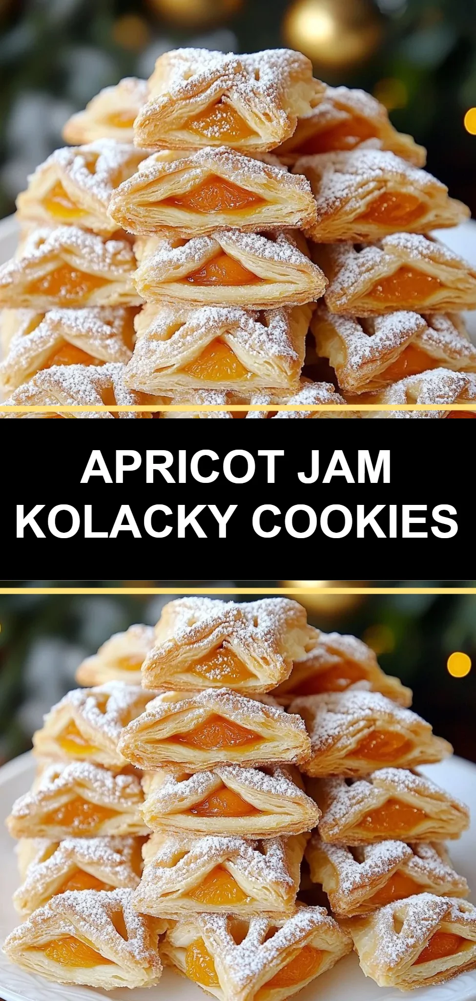 Apricot Jam Kolacky Cookies
