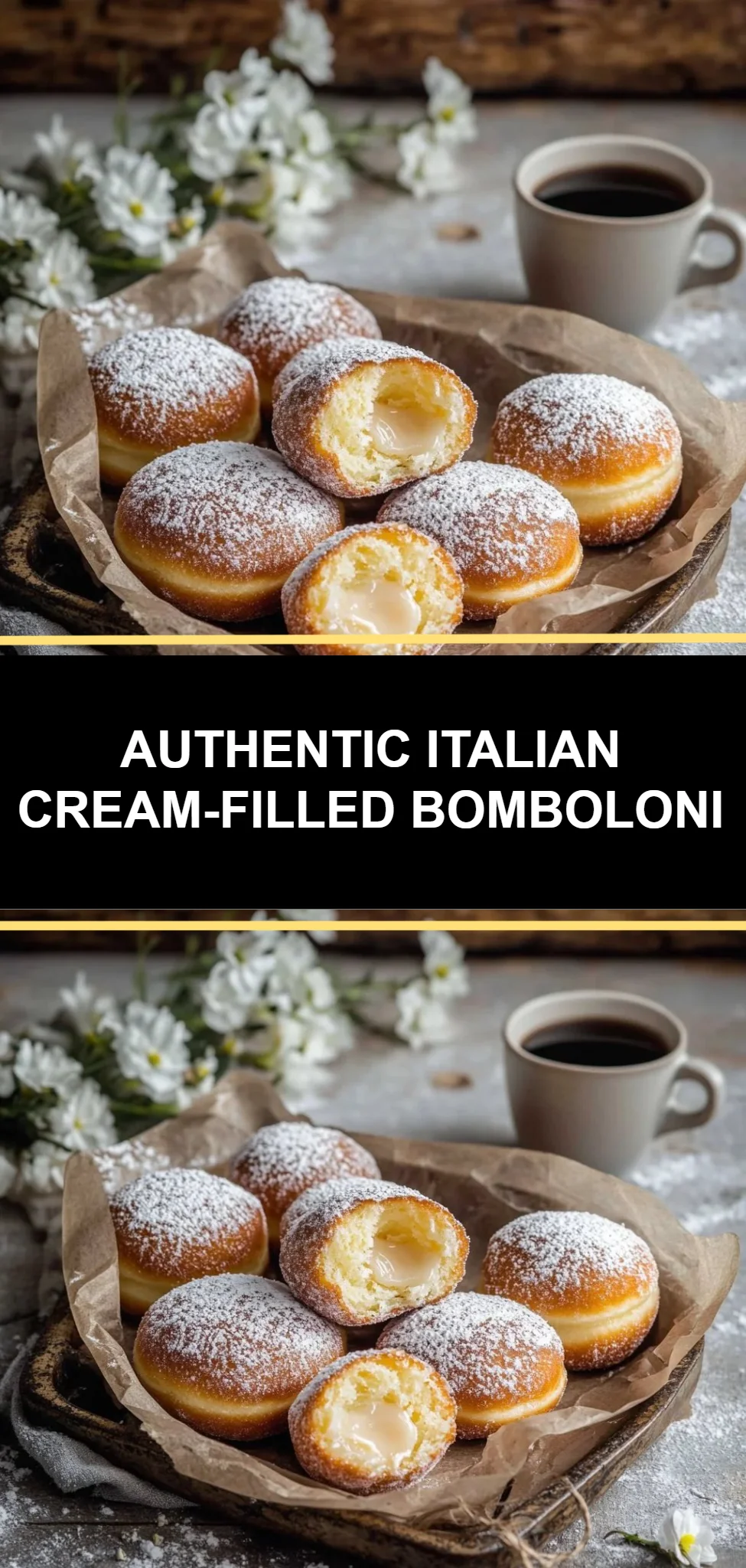 Authentic Italian Cream-Filled Bomboloni