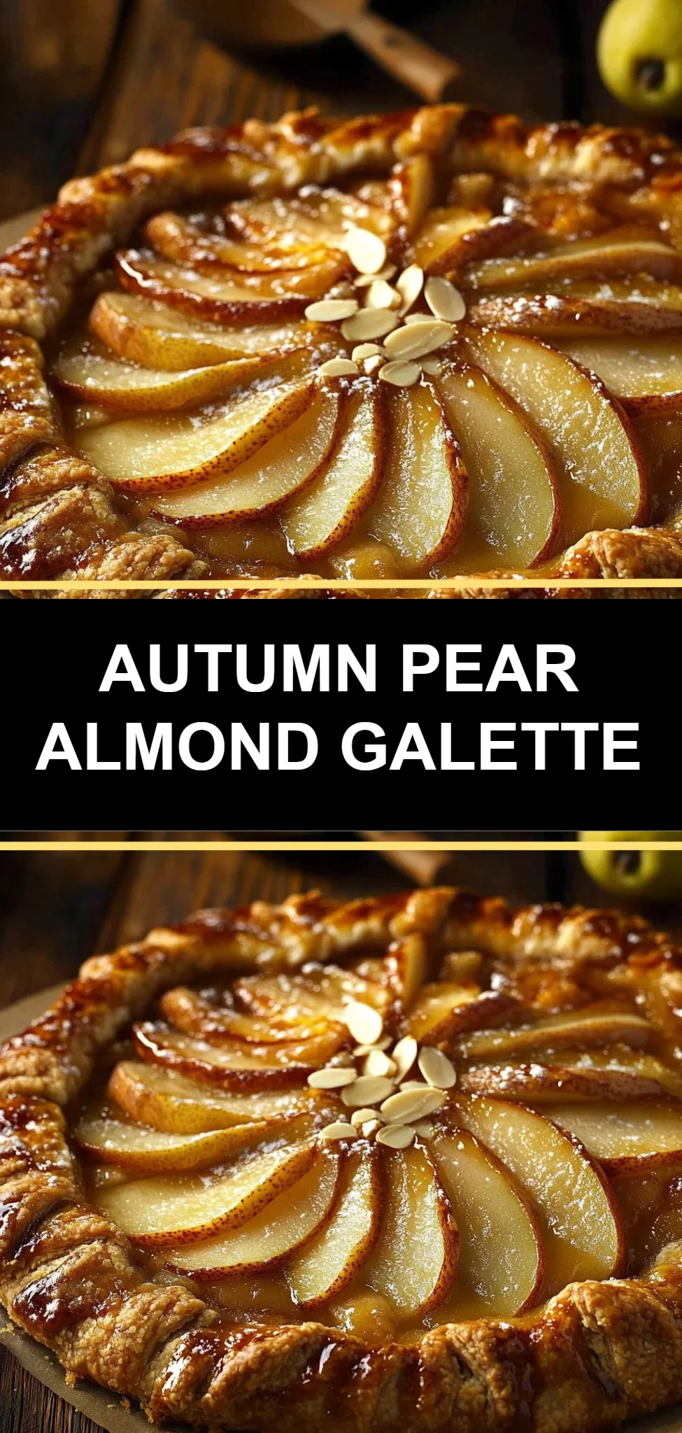 Autumn Pear Almond Galette