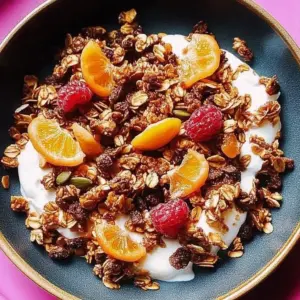 Baklava Granola made in an air fryer for a delicious and healthy snack