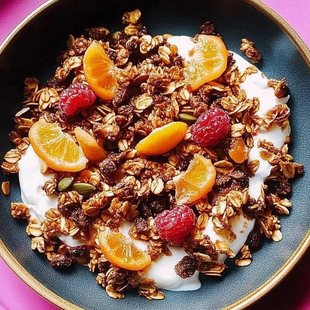 Baklava Granola made in an air fryer for a delicious and healthy snack