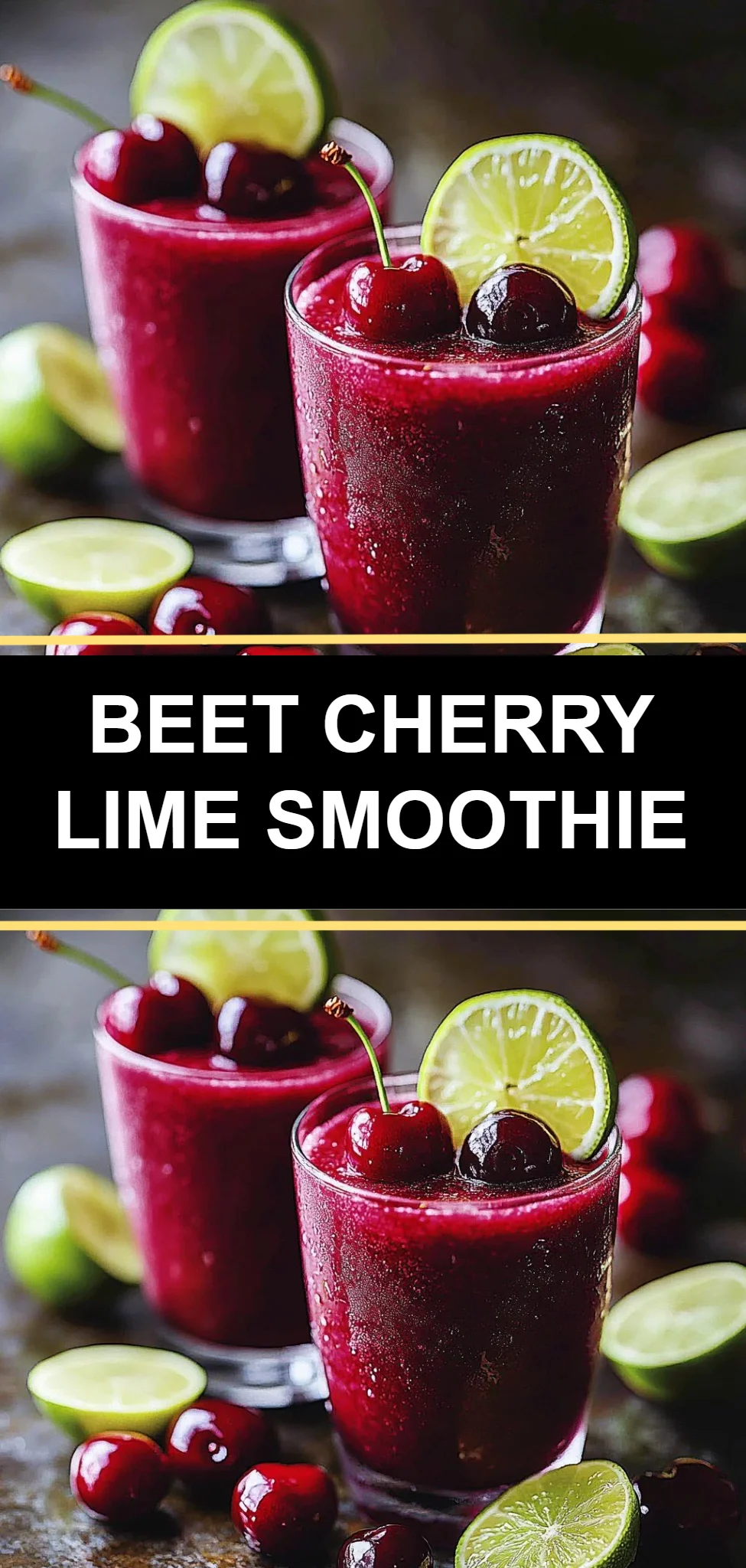 Beet Cherry Lime Smoothie