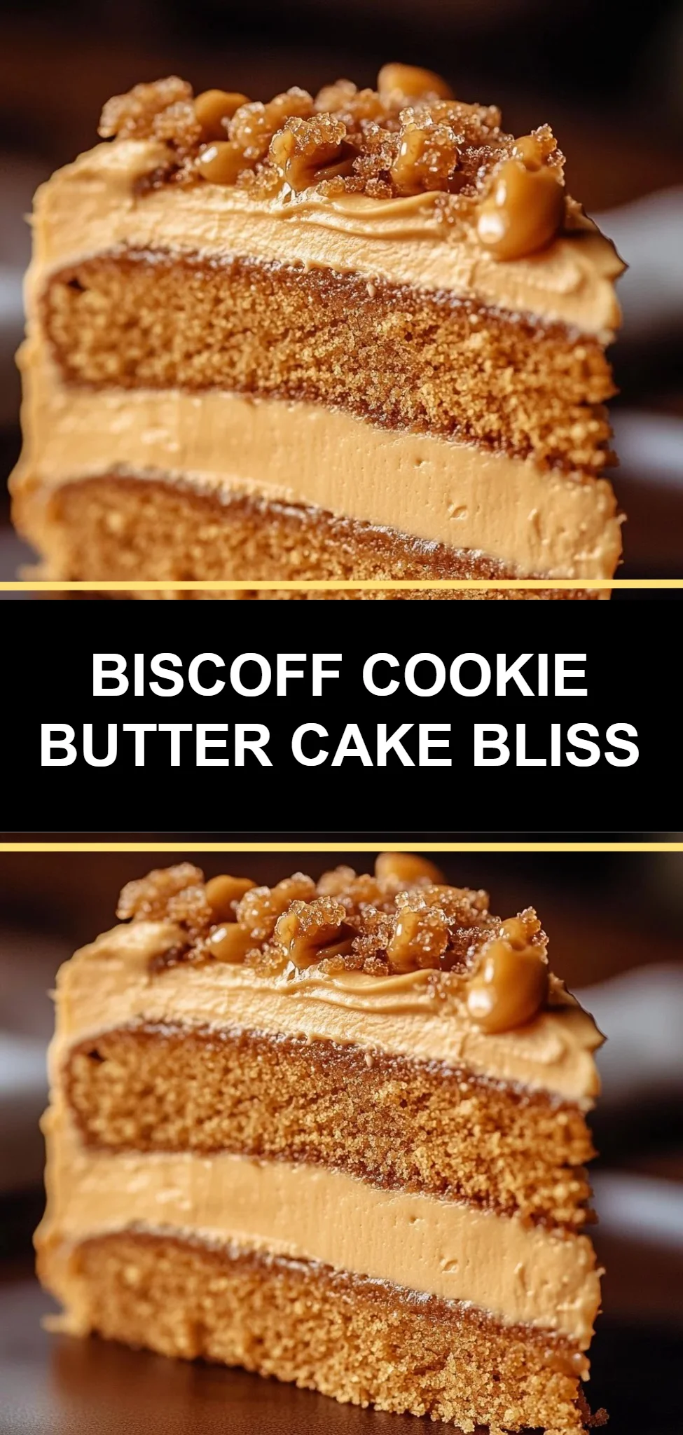 Biscoff Cookie Butter Cake Bliss