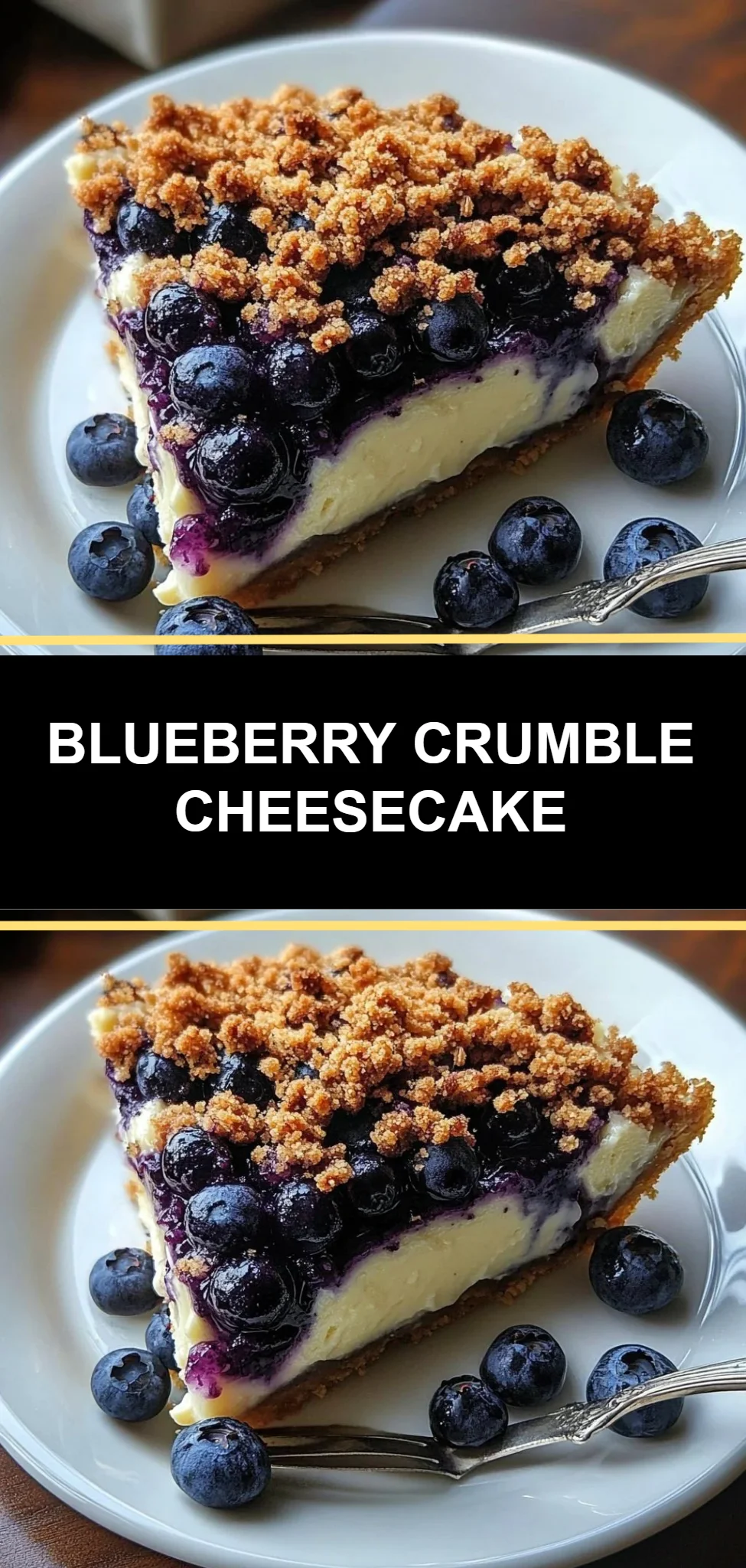 Blueberry Crumble Cheesecake