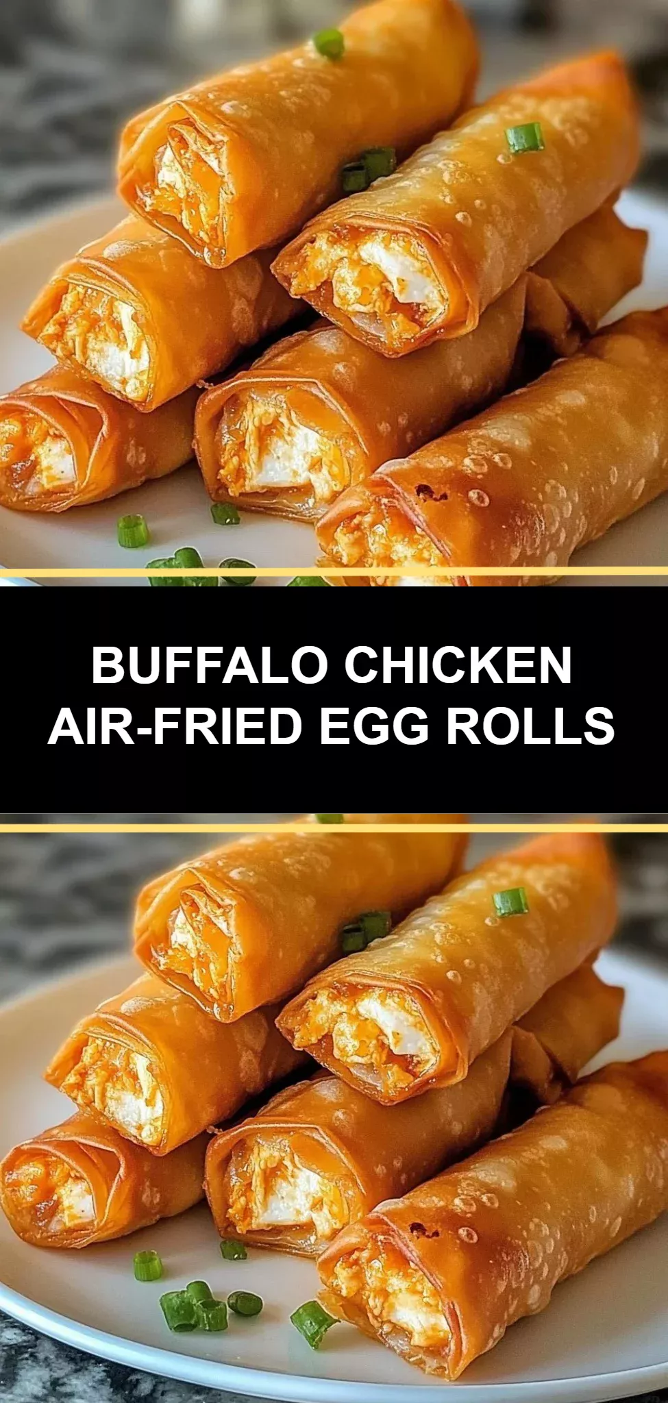 Buffalo Chicken Air-Fried Egg Rolls