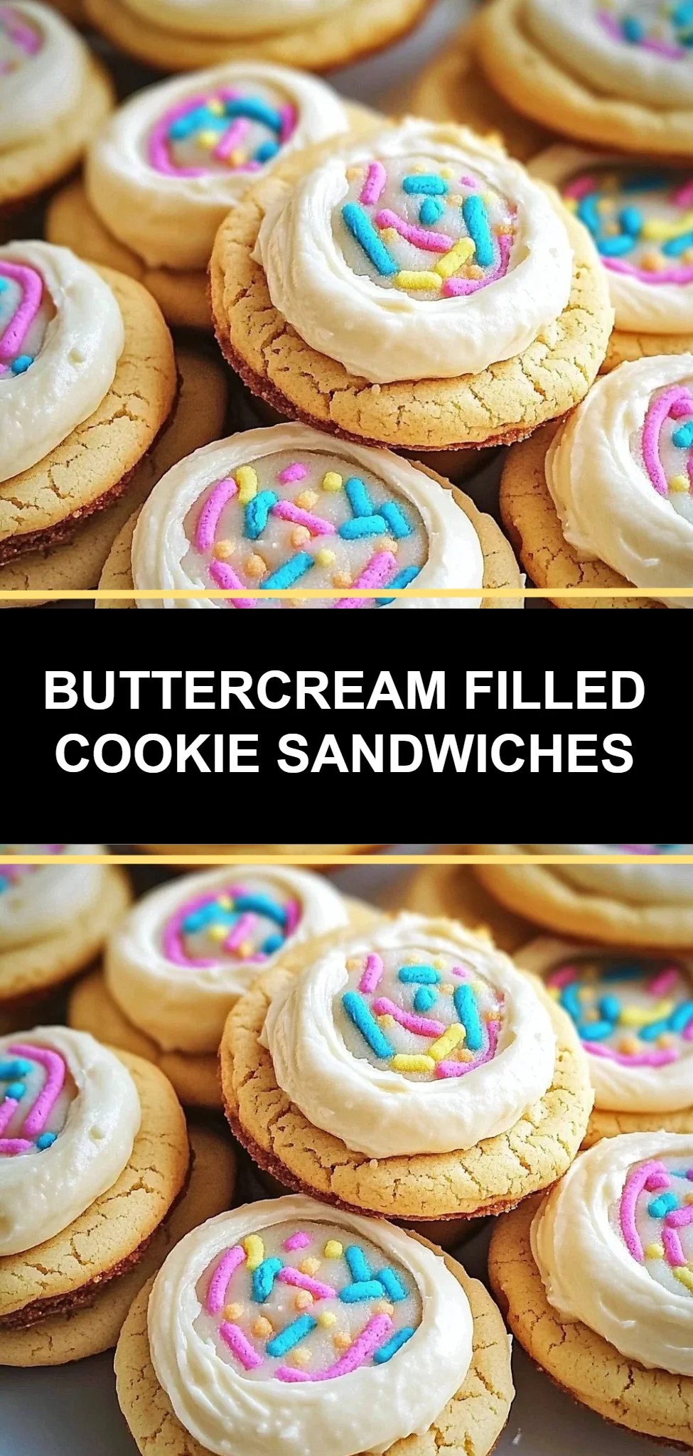 Buttercream Filled Cookie Sandwiches