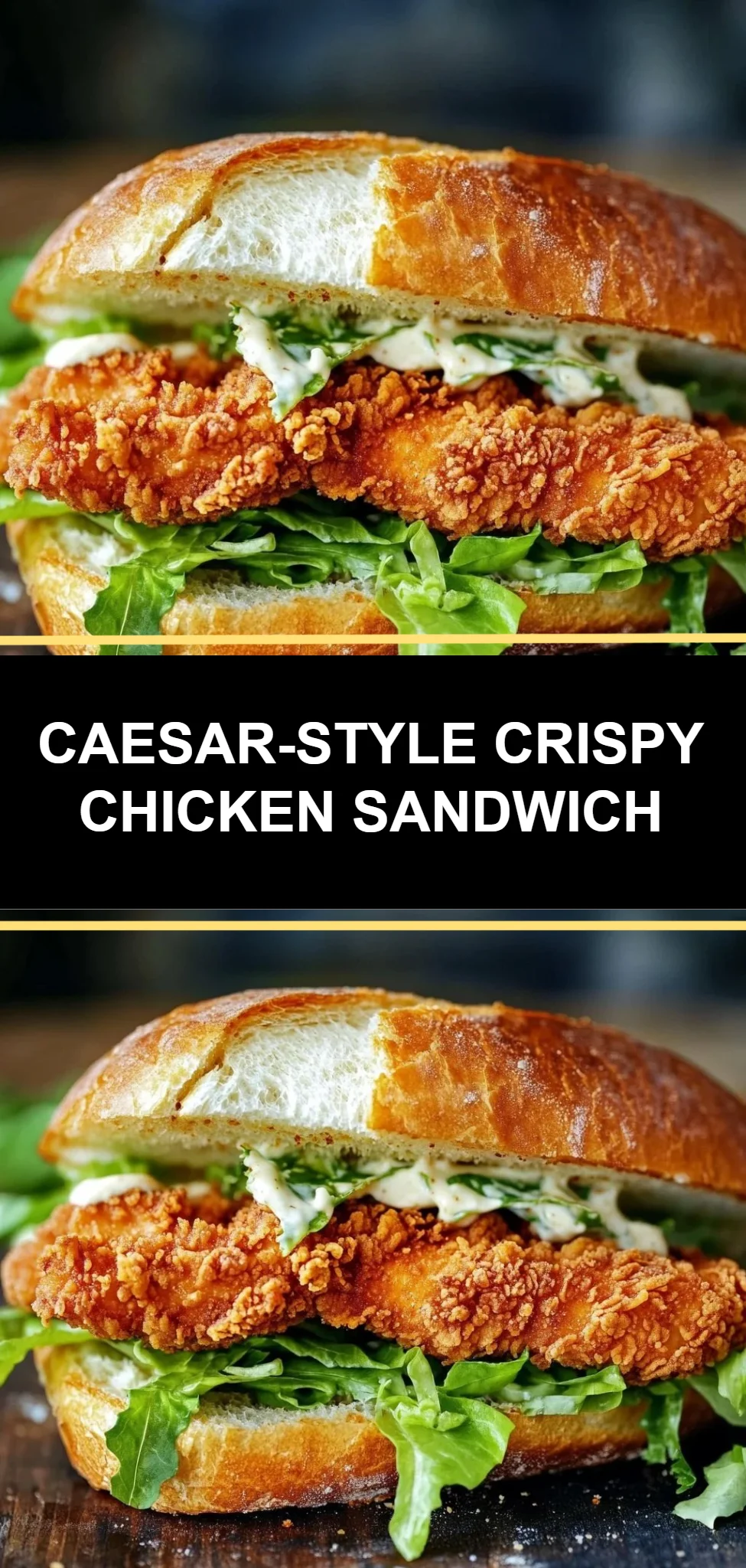 Caesar-Style Crispy Chicken Sandwich