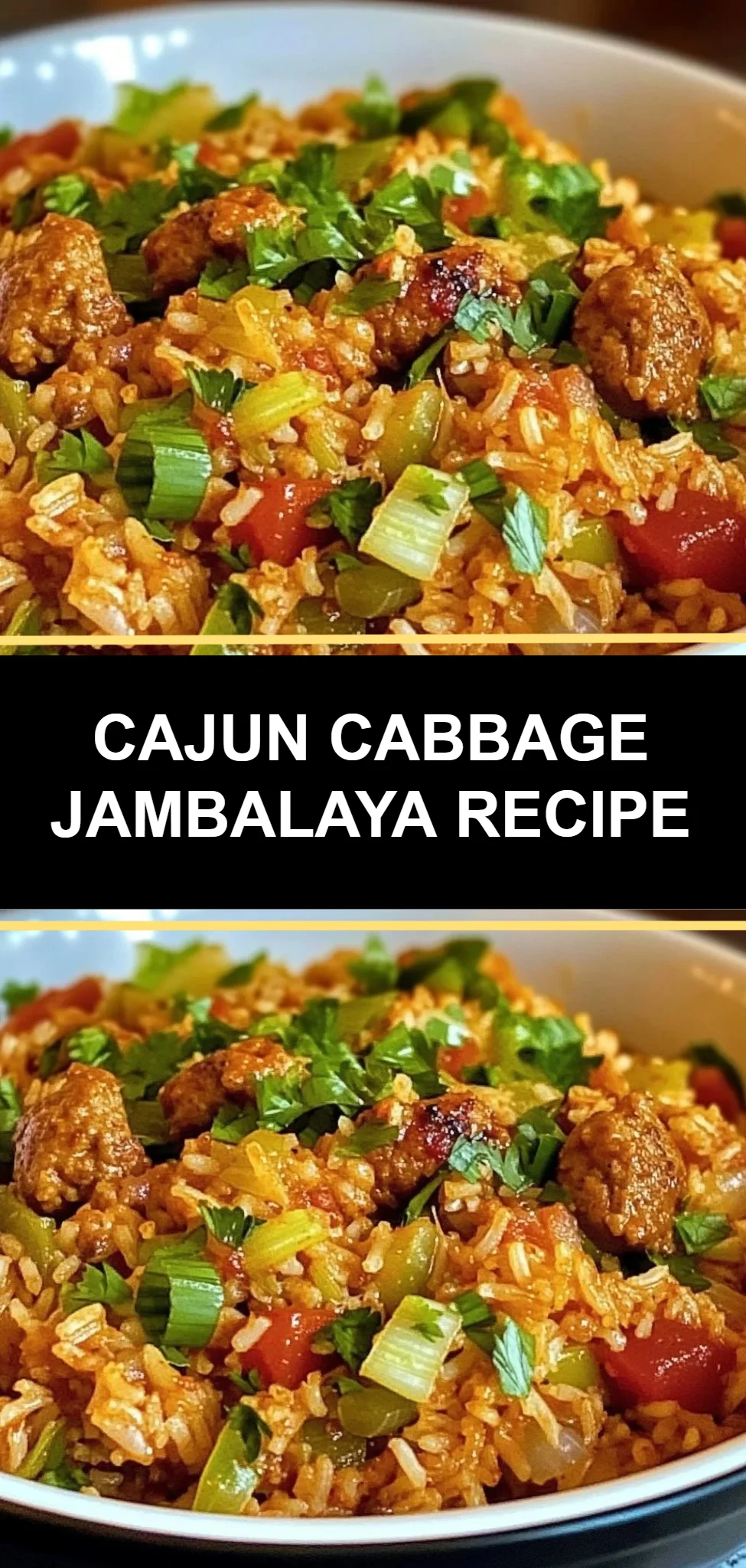 Cajun Cabbage Jambalaya Recipe