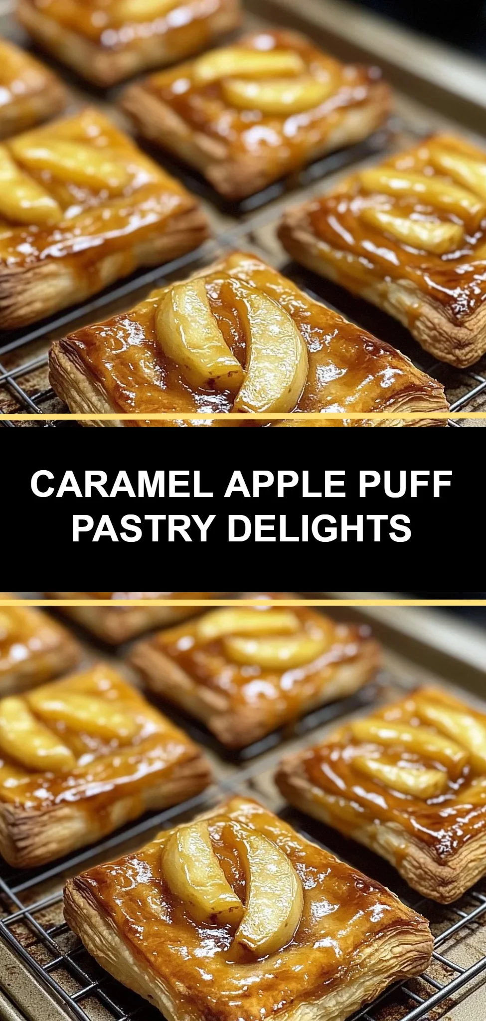 Caramel Apple Puff Pastry Delights