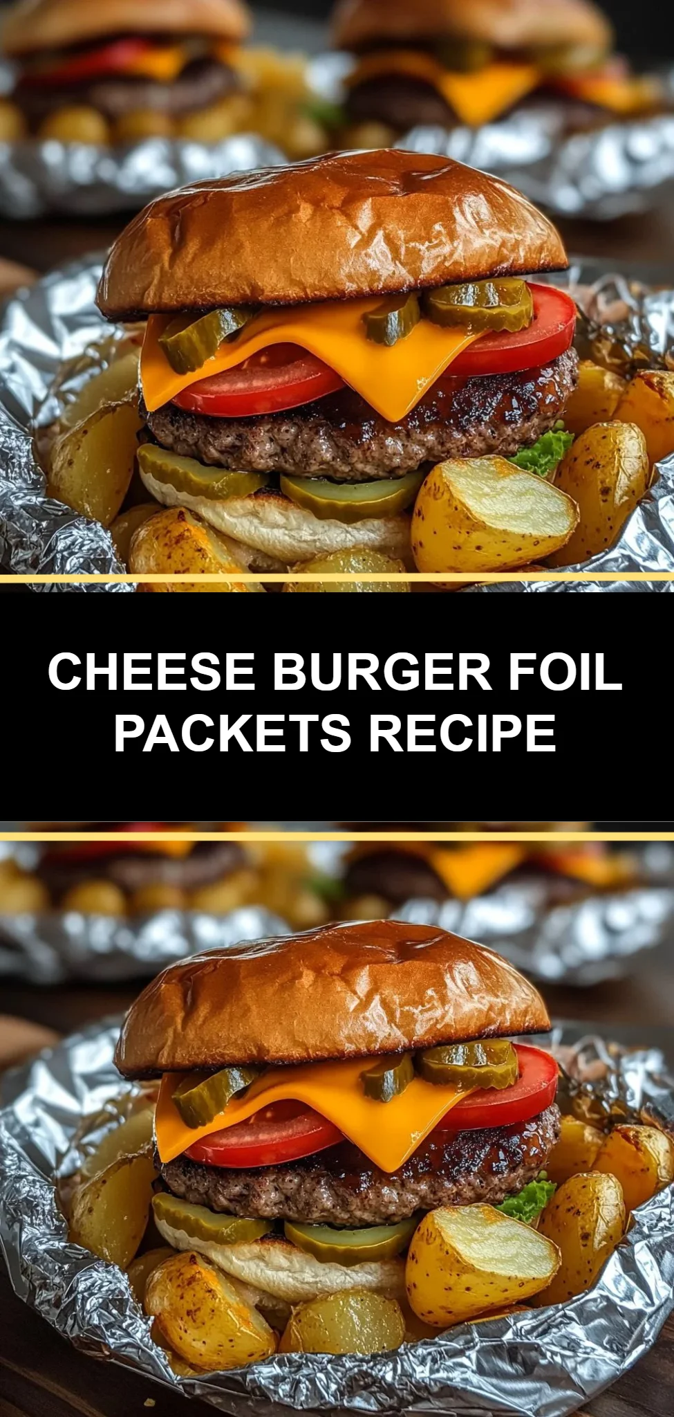 Cheese Burger Foil Packets Recipe