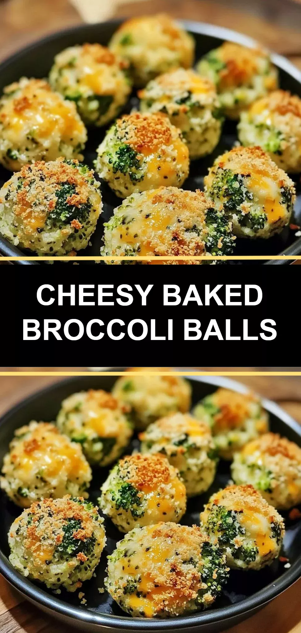 Cheesy Baked Broccoli Balls