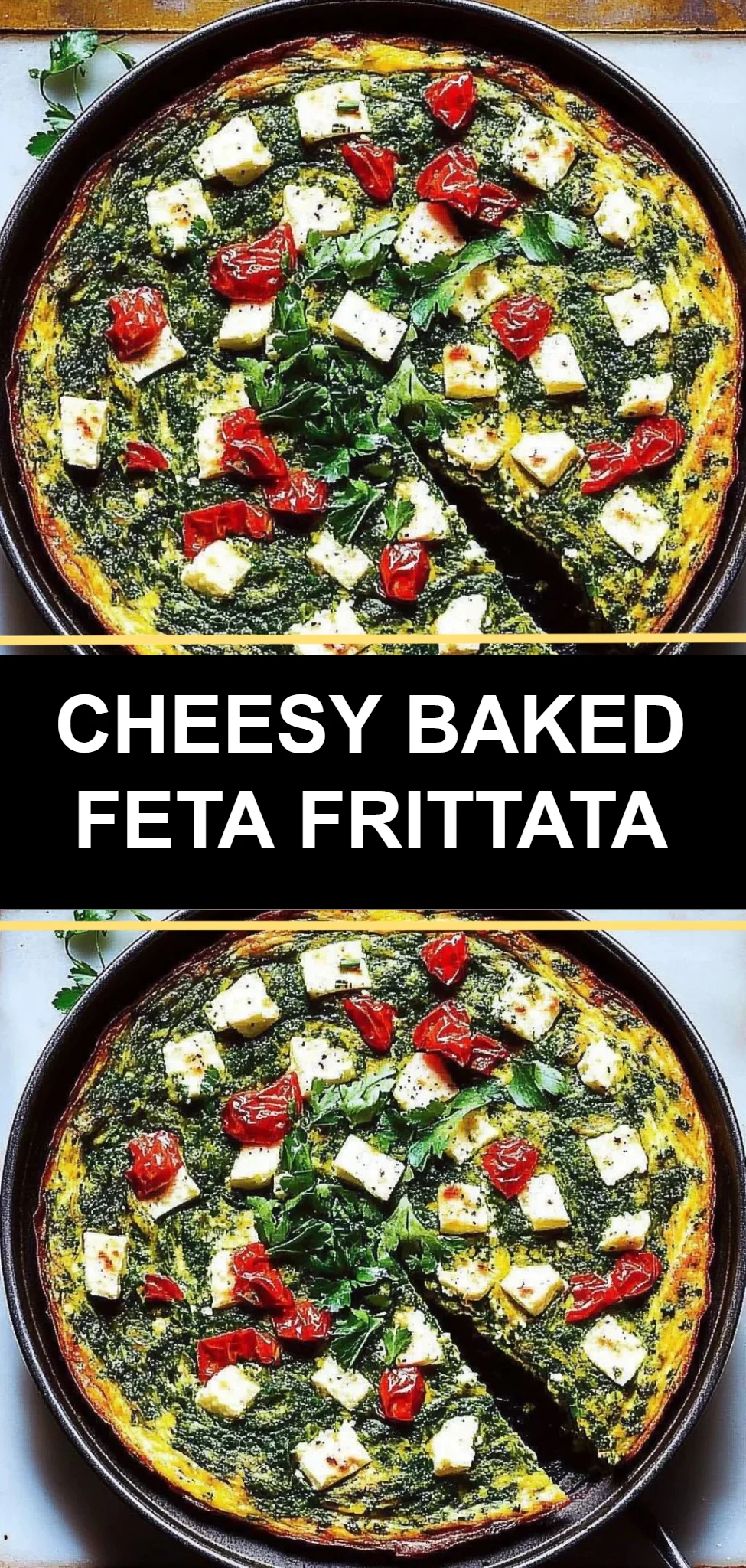 Cheesy Baked Feta Frittata