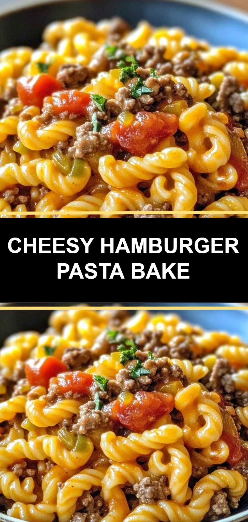 Cheesy Hamburger Pasta Bake