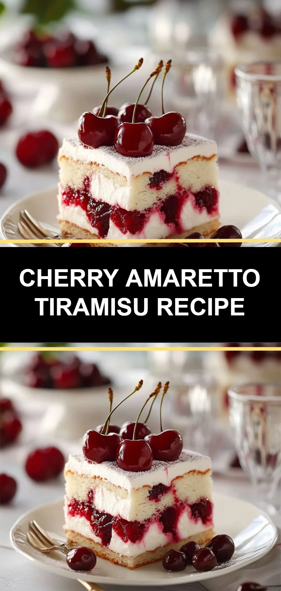Cherry Amaretto Tiramisu Recipe