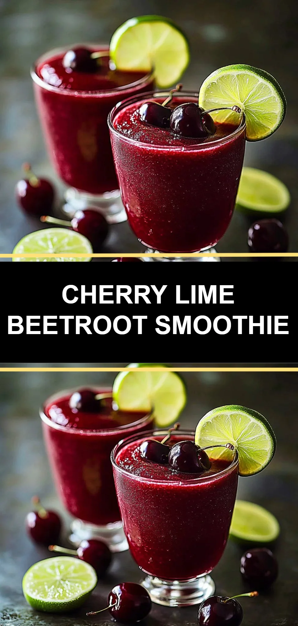 Cherry Lime Beetroot Smoothie