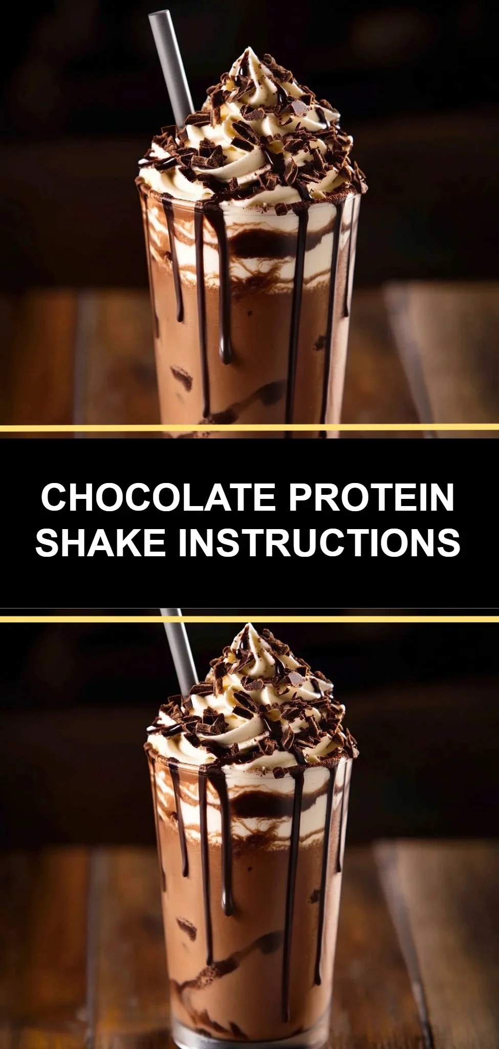 Chocolate Protein Shake Instructions