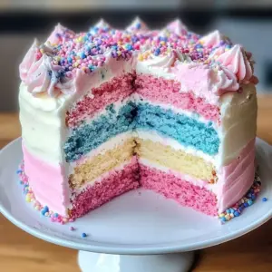 Whimsical Cotton Candy Cloud Cake decorated with fluffy cotton candy