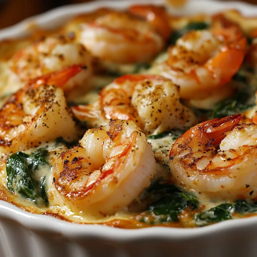 Delicious crab and shrimp spinach dip served in a bowl with fresh herbs