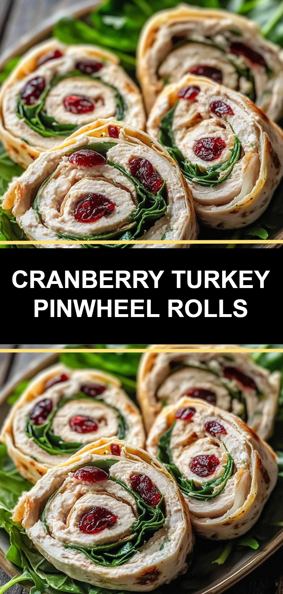 Cranberry Turkey Pinwheel Rolls