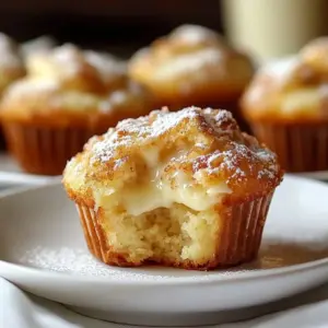 Freshly baked cream cheese cinnamon swirl muffins on a cooling rack