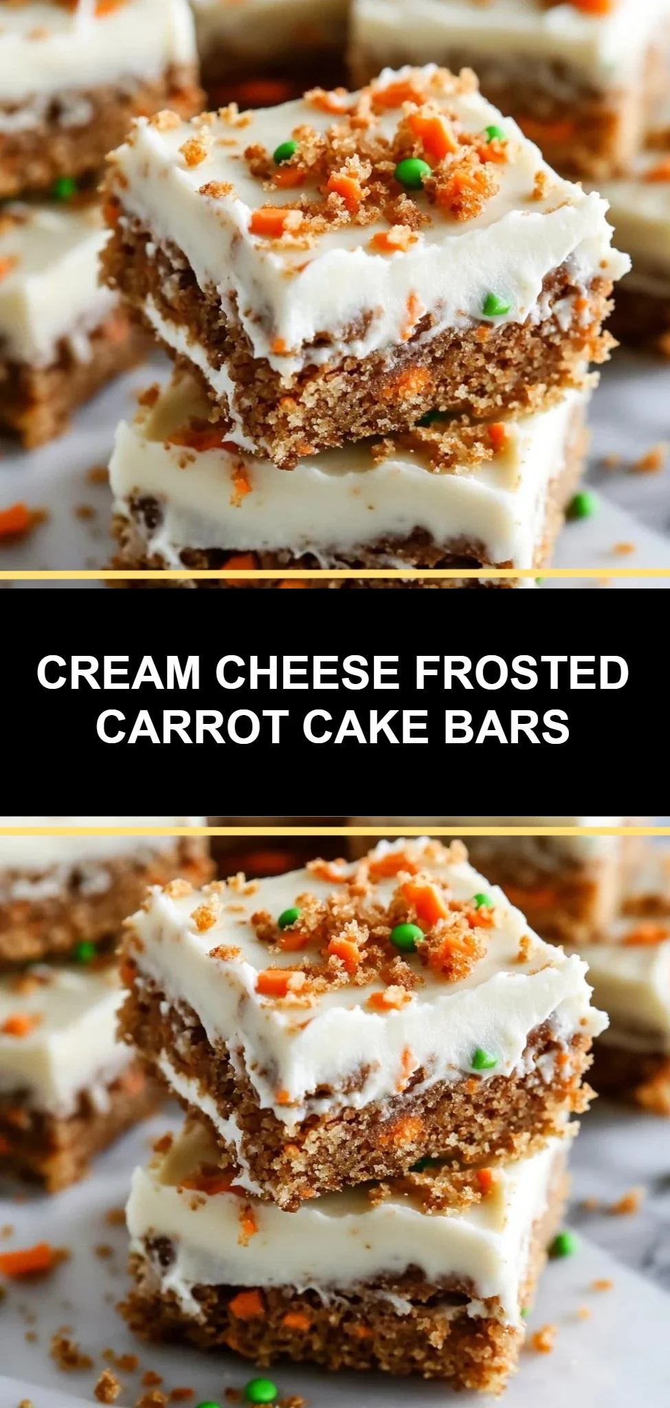 Cream Cheese Frosted Carrot Cake Bars