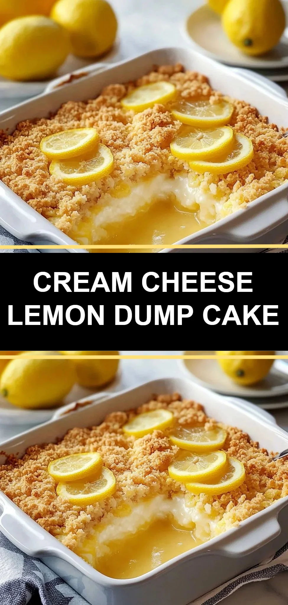 Cream Cheese Lemon Dump Cake