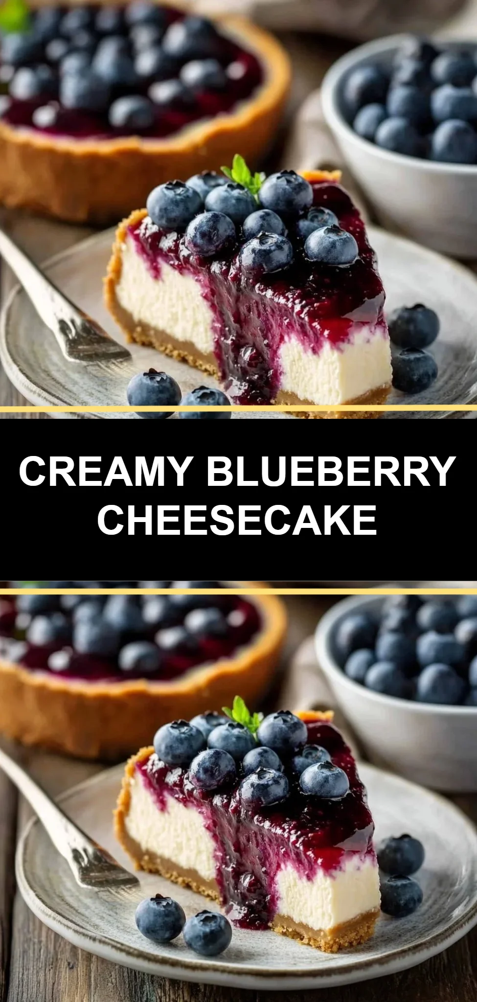 Creamy Blueberry Cheesecake
