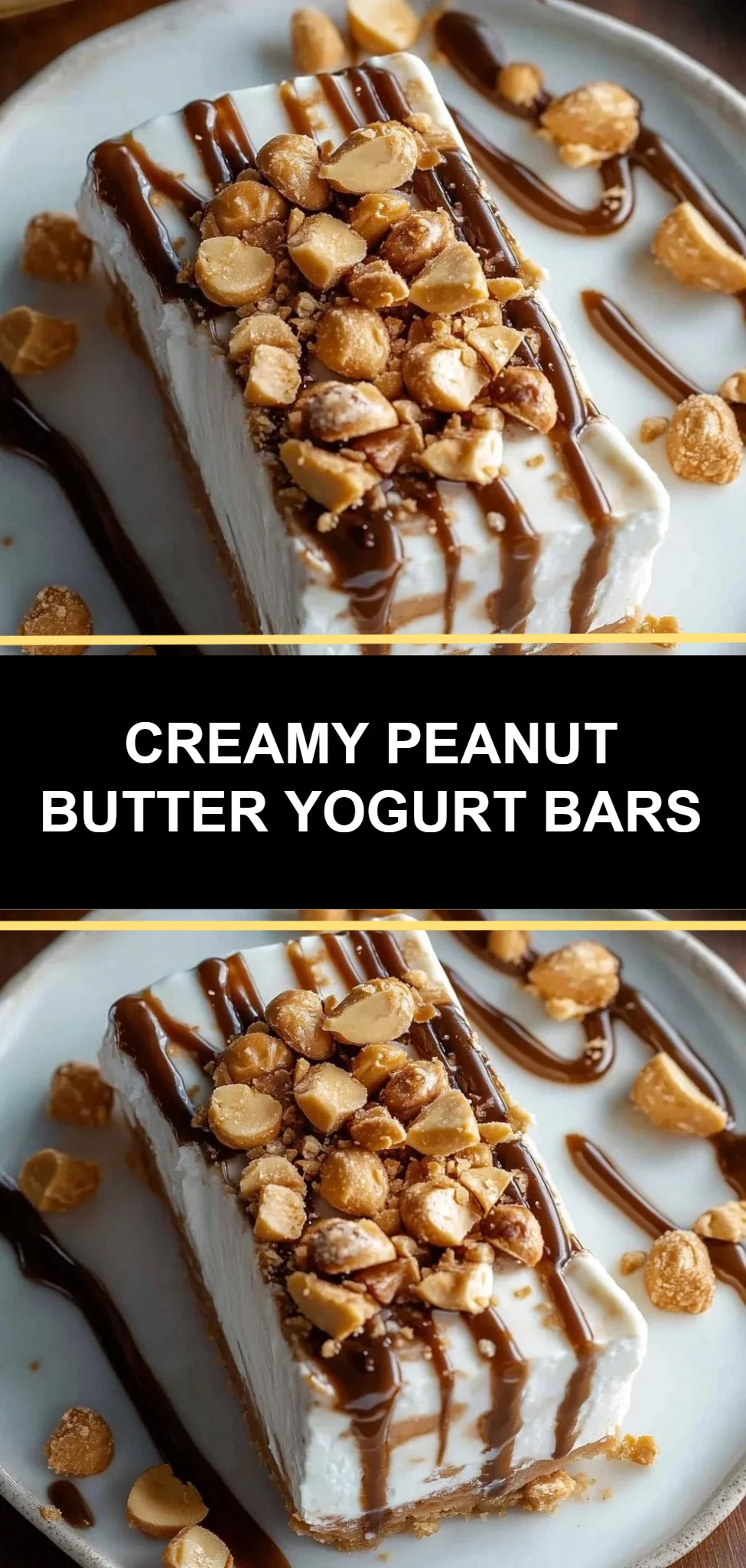 Creamy Peanut Butter Yogurt Bars