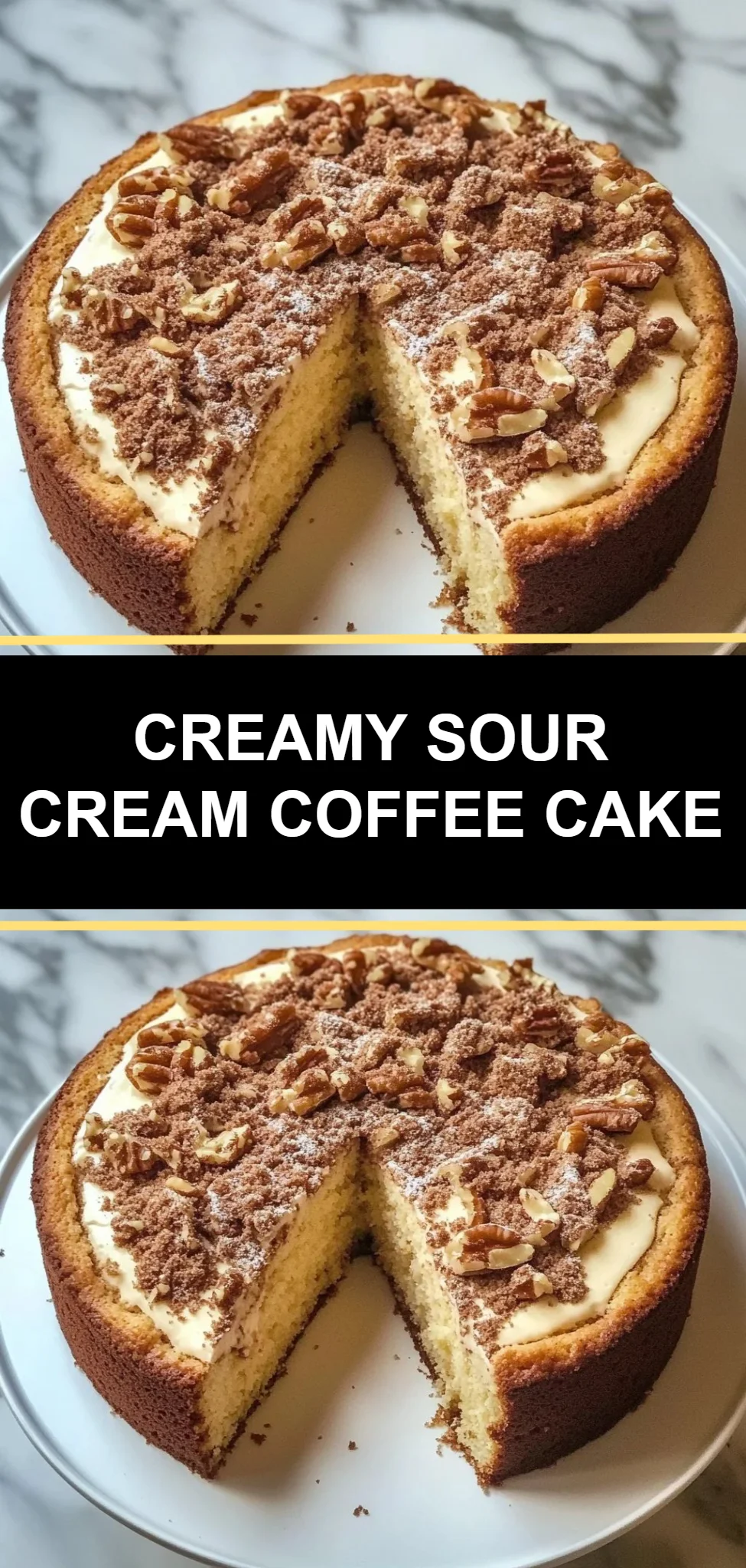 Creamy Sour Cream Coffee Cake