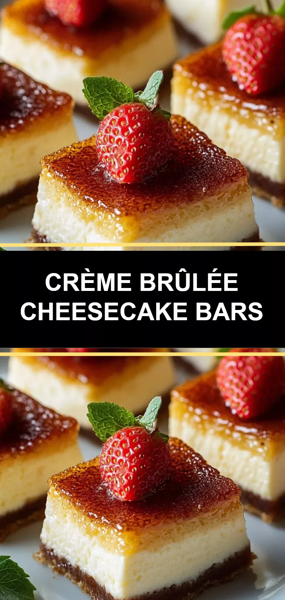 Crème Brûlée Cheesecake Bars