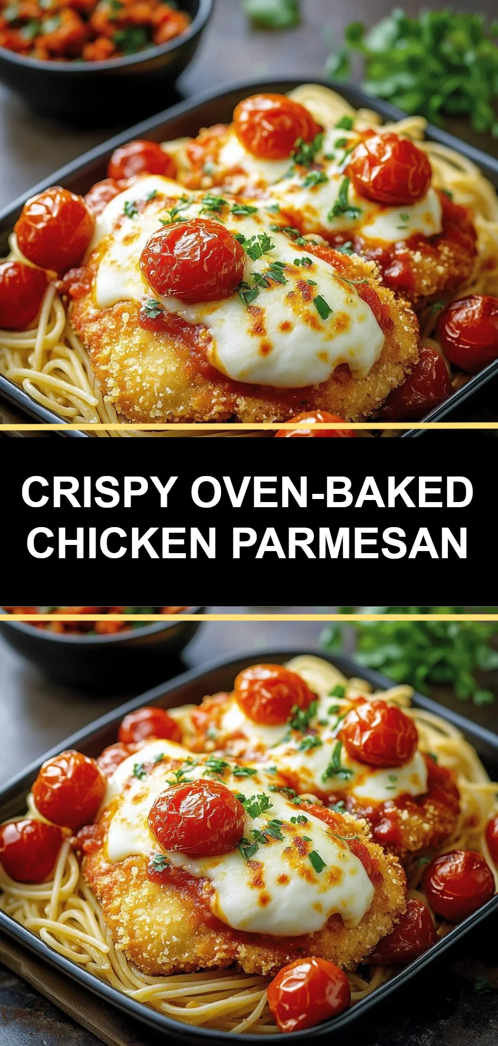 Crispy Oven-Baked Chicken Parmesan