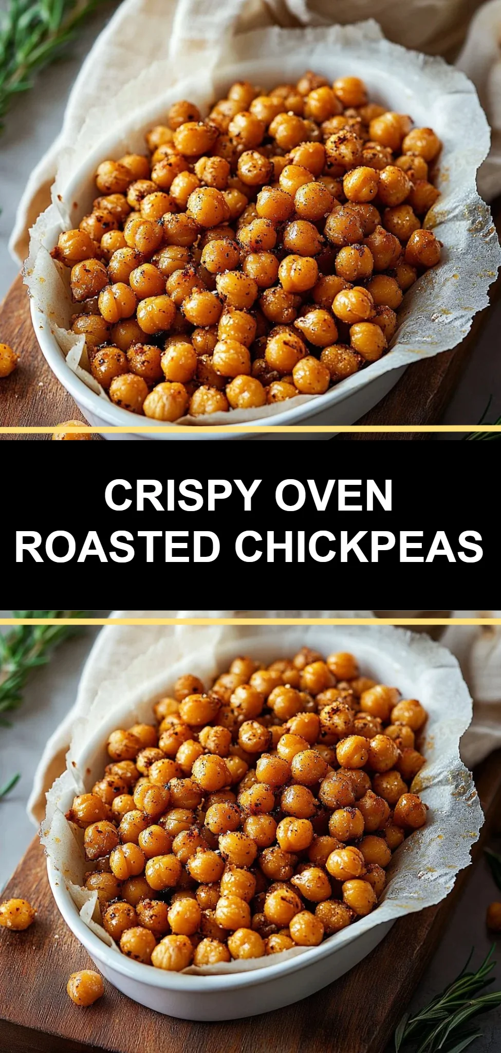 Crispy Oven Roasted Chickpeas