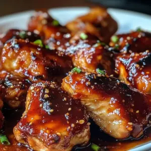 Delicious Crockpot BBQ Chicken served on a plate with fresh sides