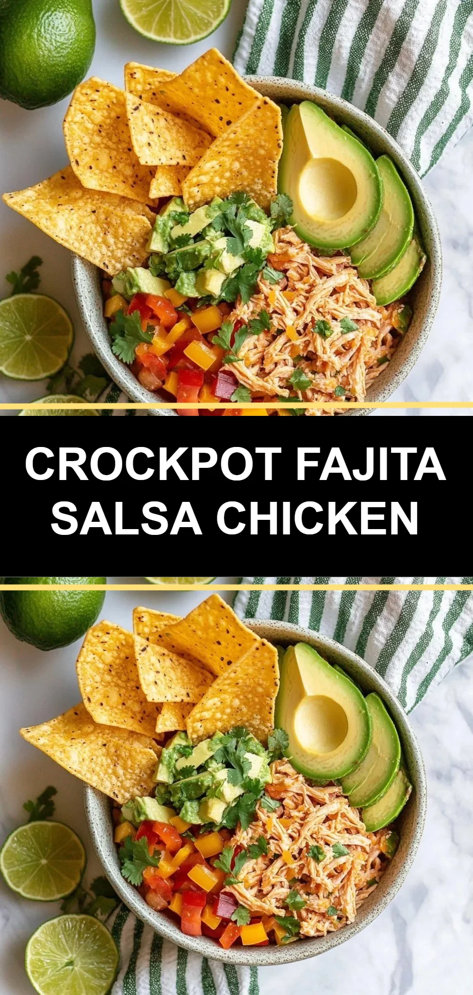 Crockpot Fajita Salsa Chicken