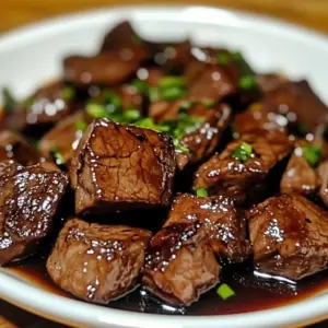 Delicious crockpot steak bites served as a comfort food dish