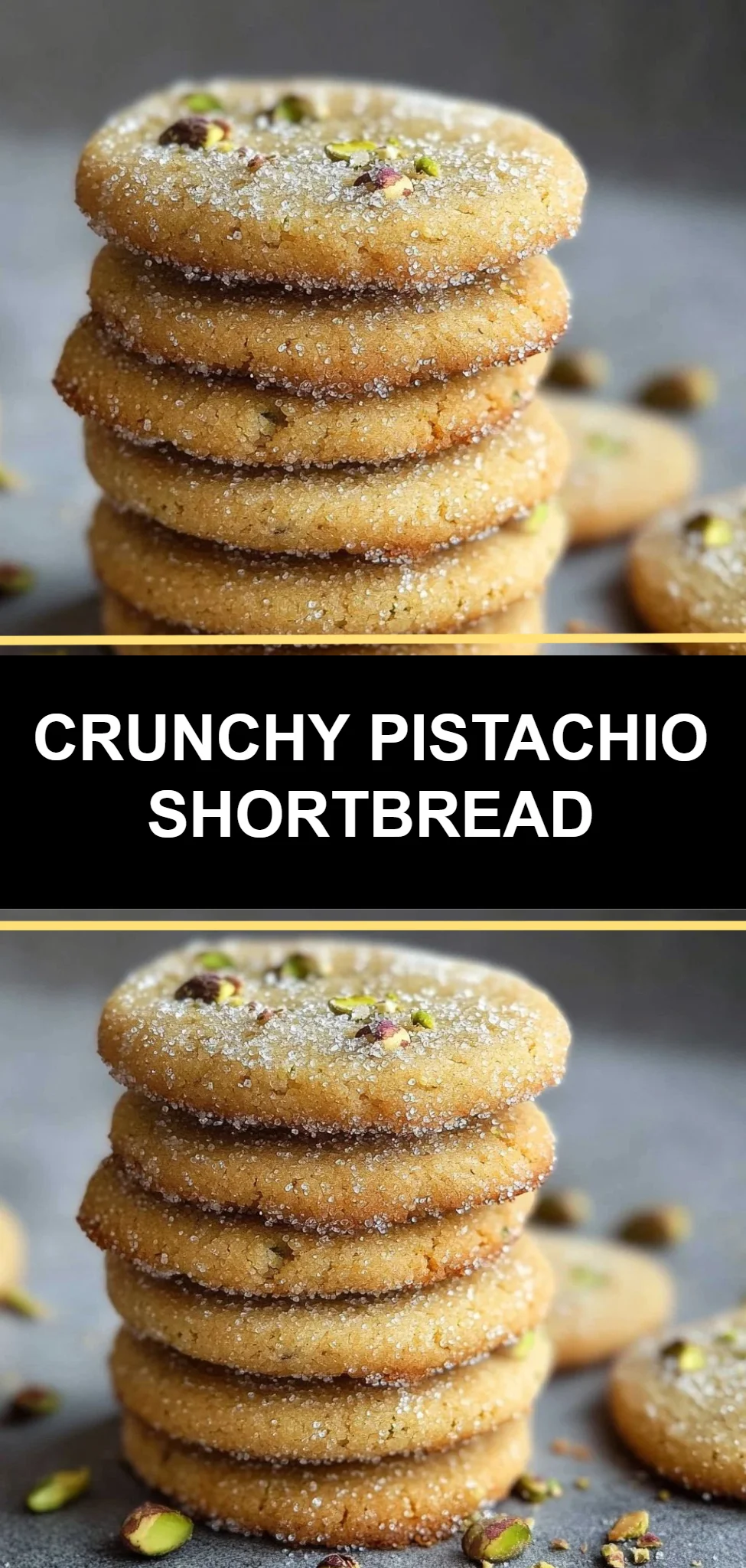 Crunchy Pistachio Shortbread
