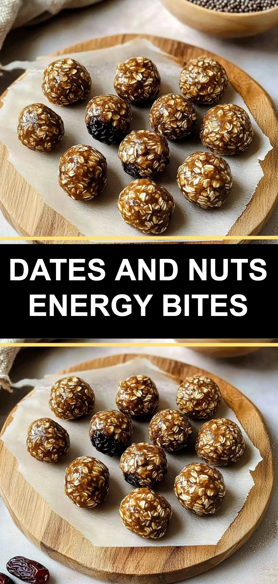 Dates and Nuts Energy Bites