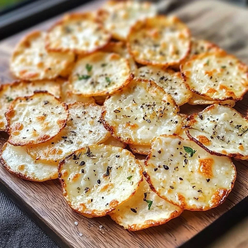 Crispy and delicious cottage cheese chips in a bowl for a healthy snack.