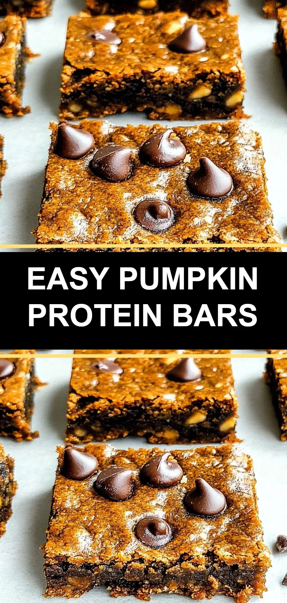 Easy Pumpkin Protein Bars