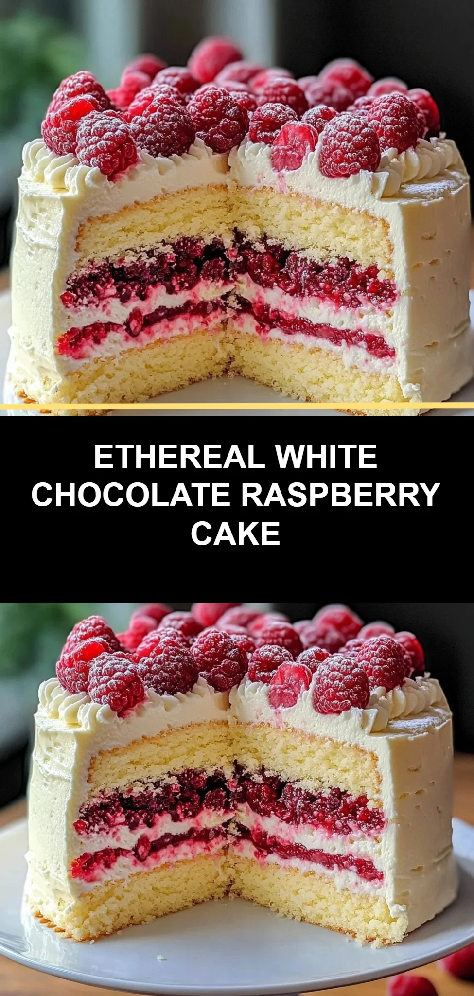 Ethereal White Chocolate Raspberry Cake