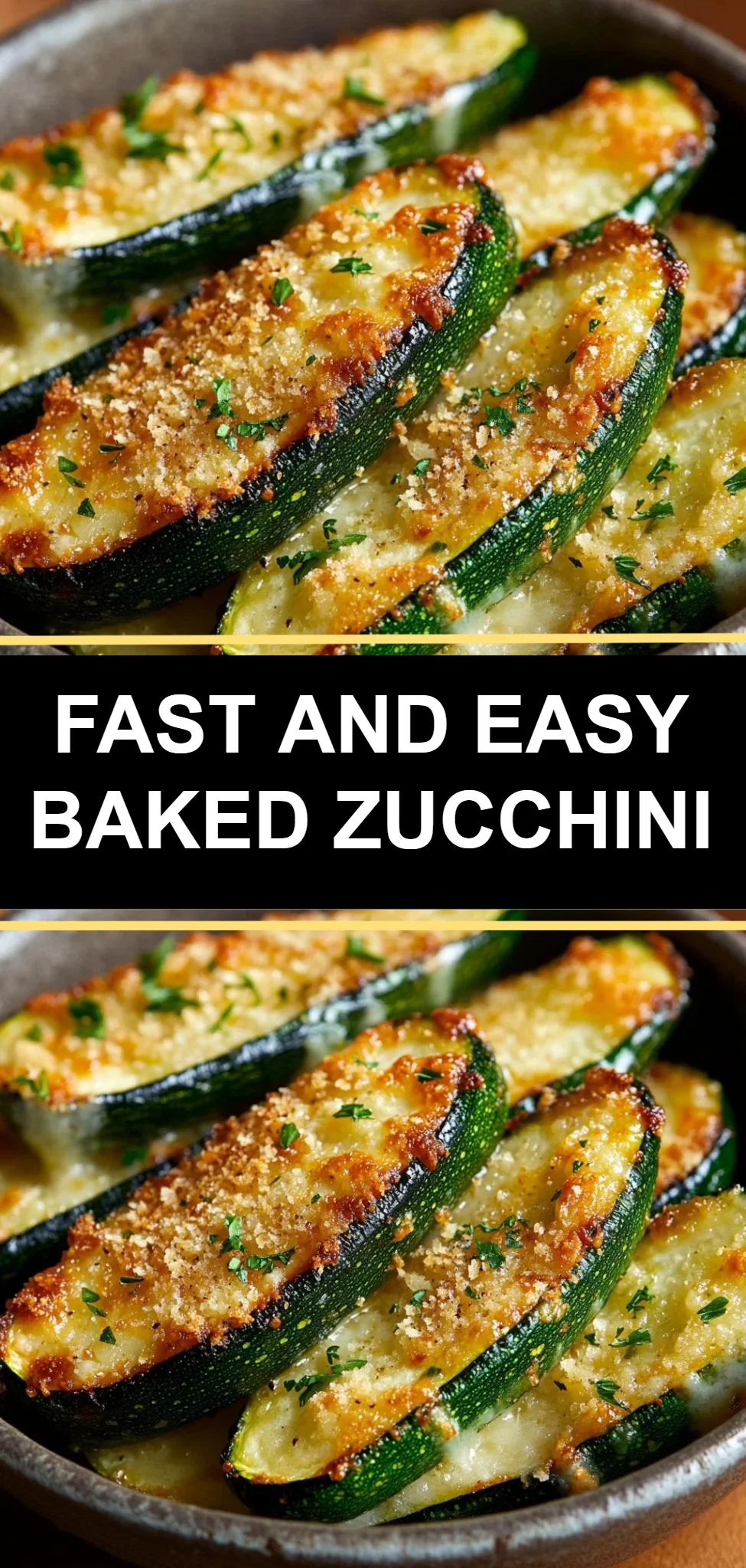 Fast and Easy Baked Zucchini