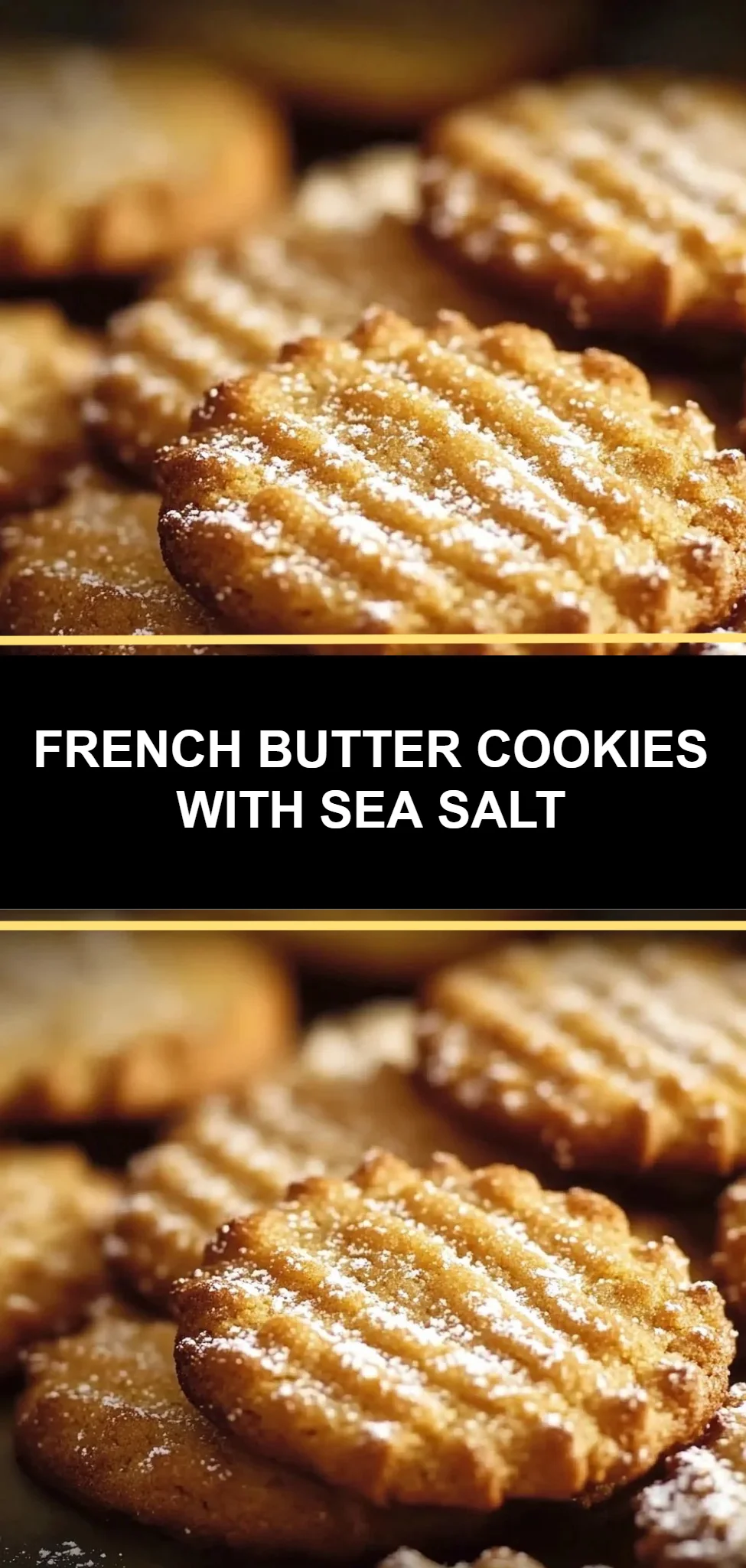 French Butter Cookies with Sea Salt