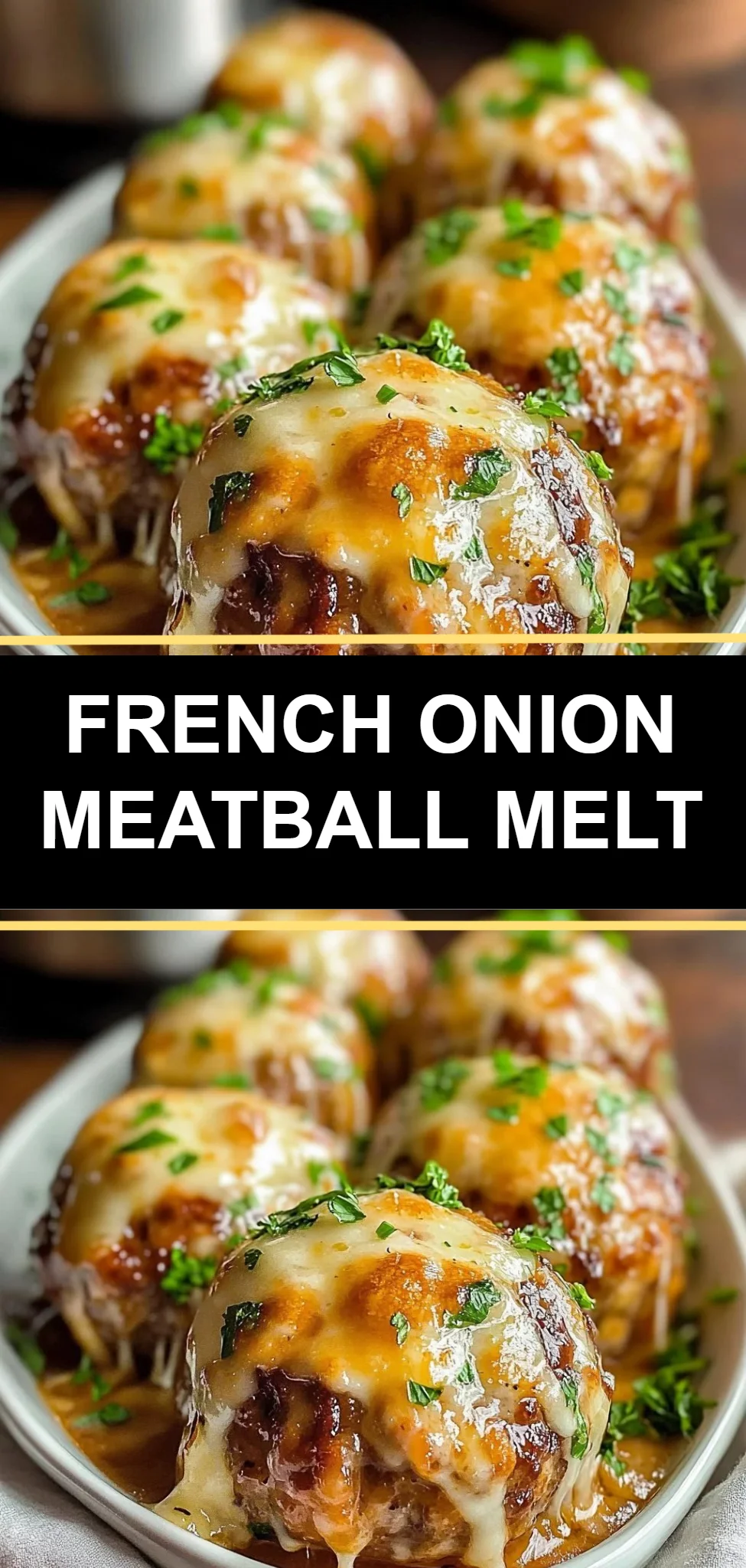 French Onion Meatball Melt