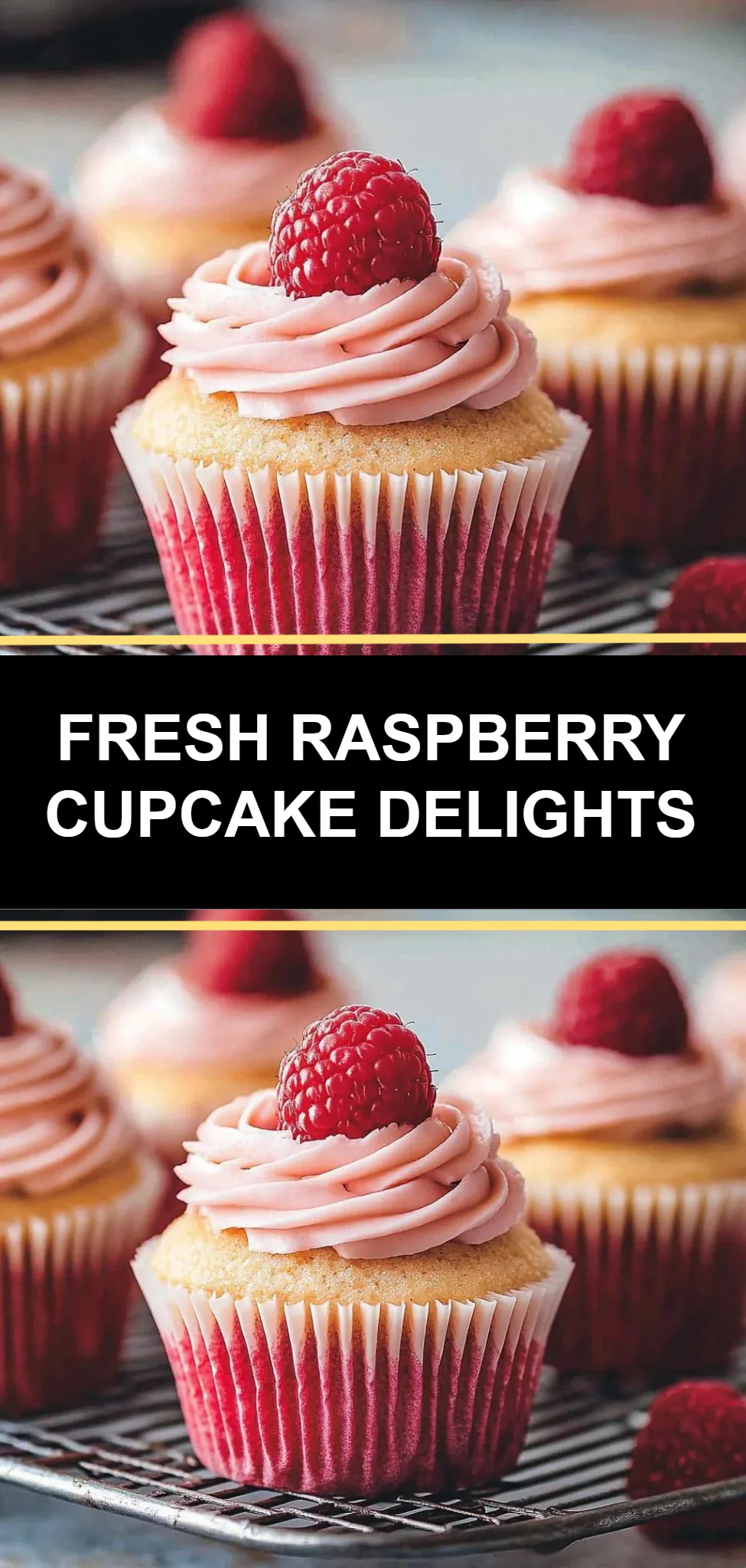 Fresh Raspberry Cupcake Delights