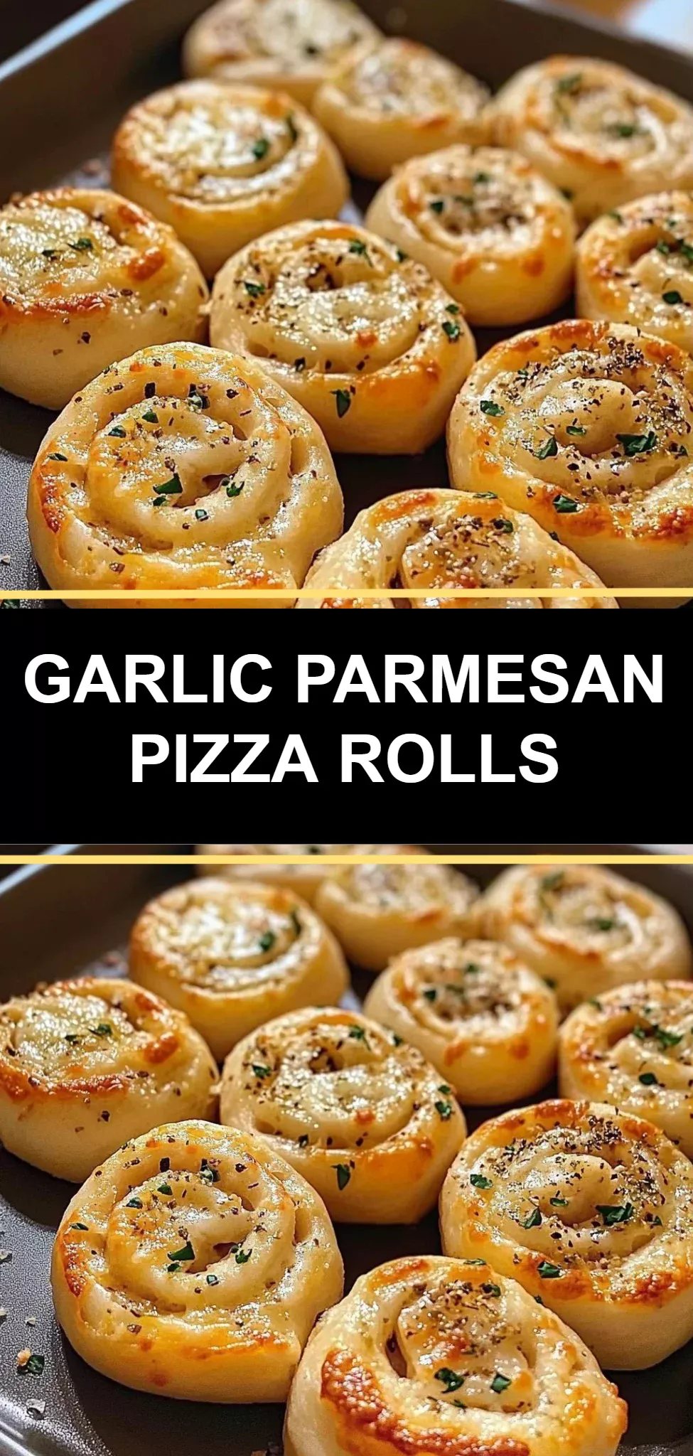 Garlic Parmesan Pizza Rolls