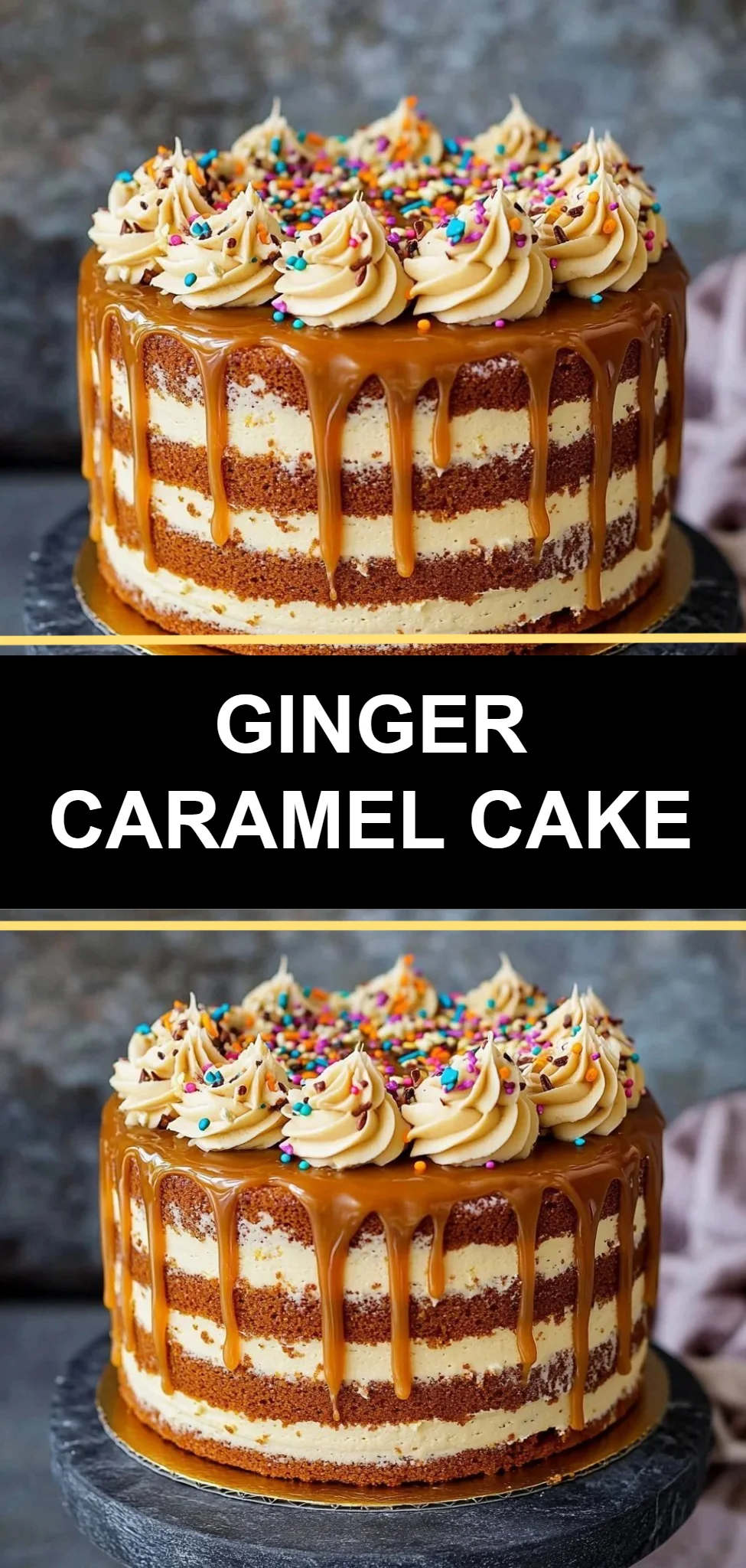 Ginger Caramel Cake