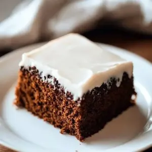 Delicious Gingerbread Sheet Cake topped with icing and festive decorations